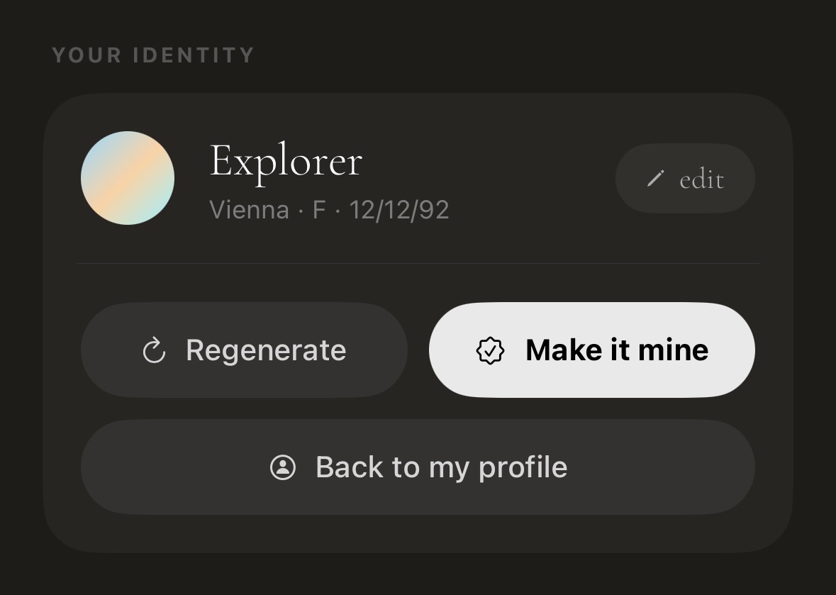 Make it mine popover