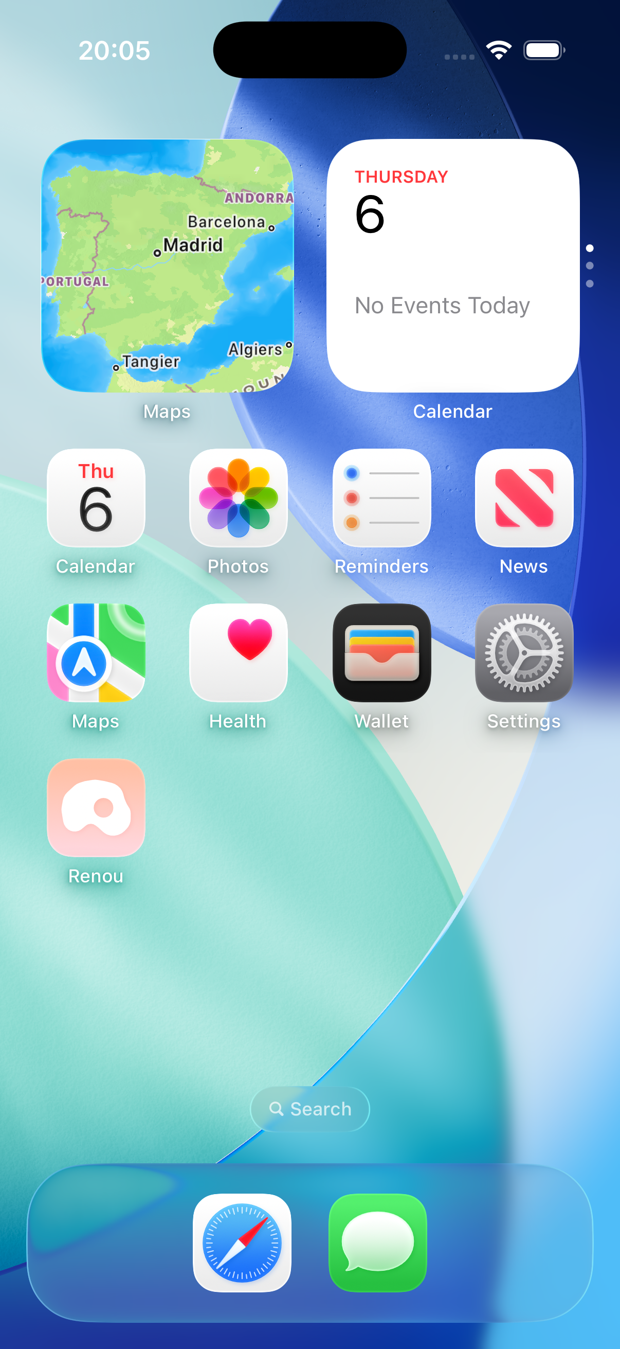 iOS Home Screen Renou App